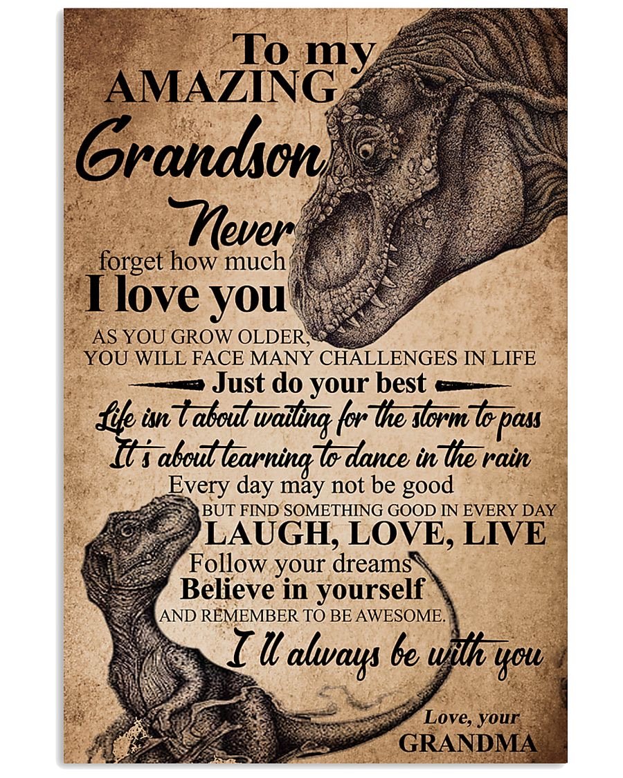 To My Grandson Poster-A Loves Gift