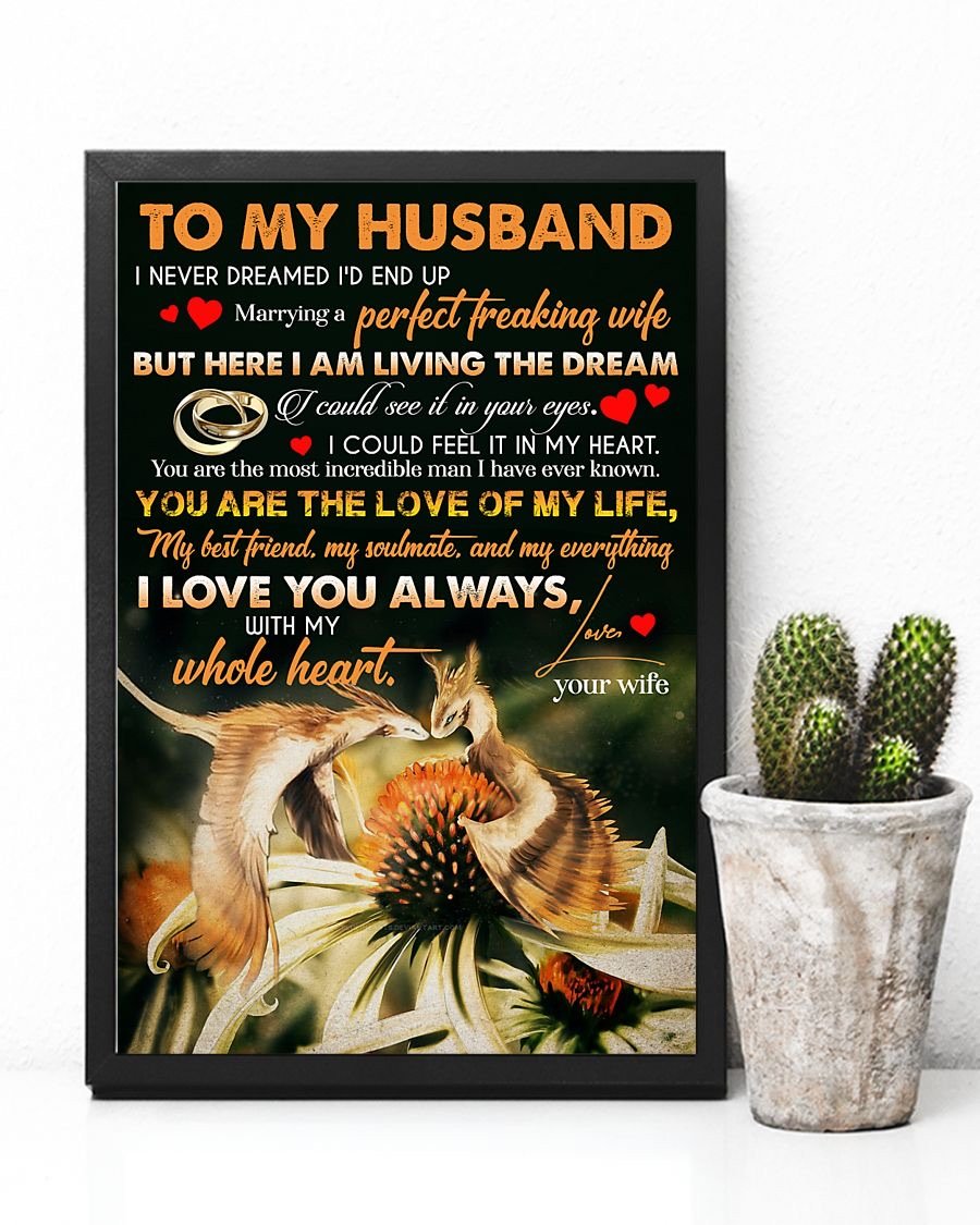 Perfect Gifts For Husband - To My Husband Poster-A Loves Gift
