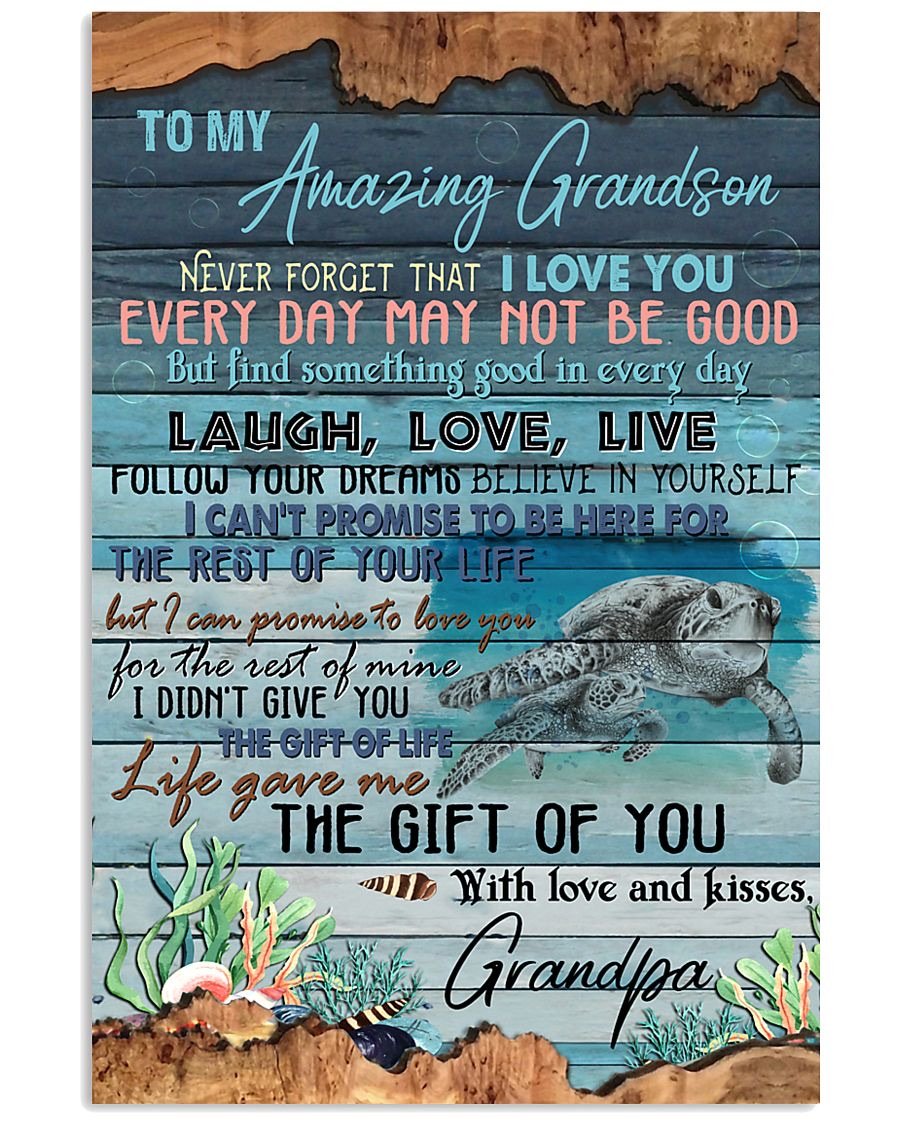 To My Grandson Poster-A Loves Gift