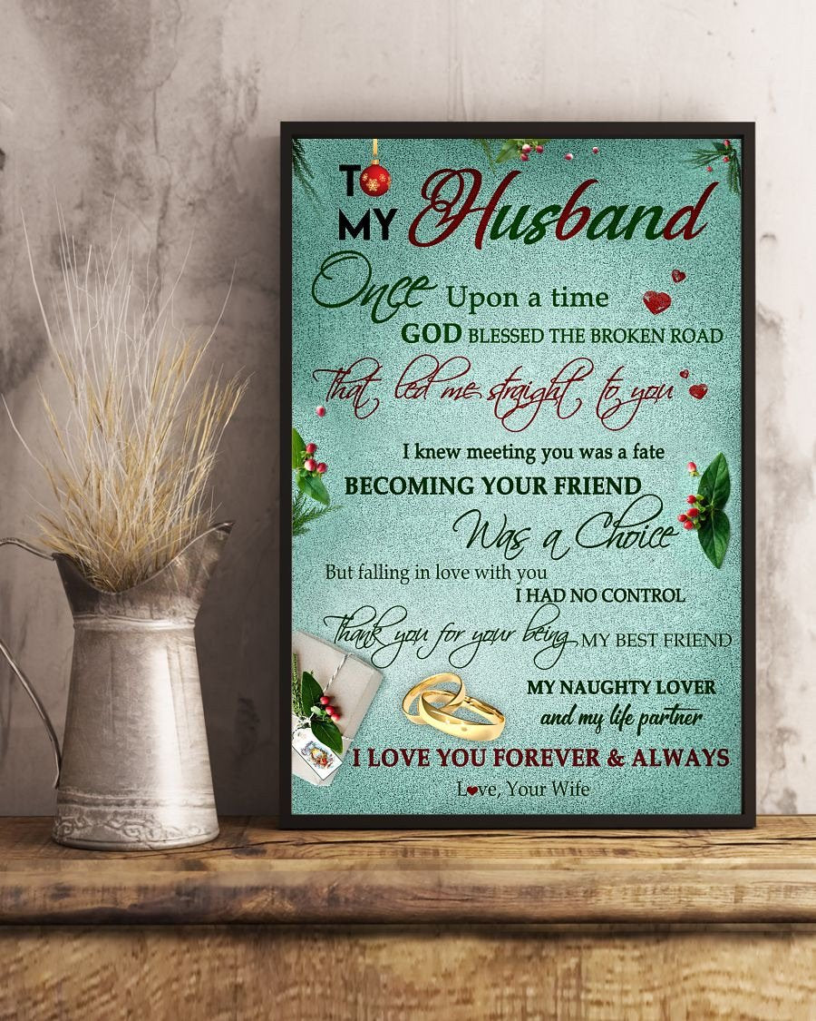 Perfect Gifts For Husband - To My Husband Poster-A Loves Gift