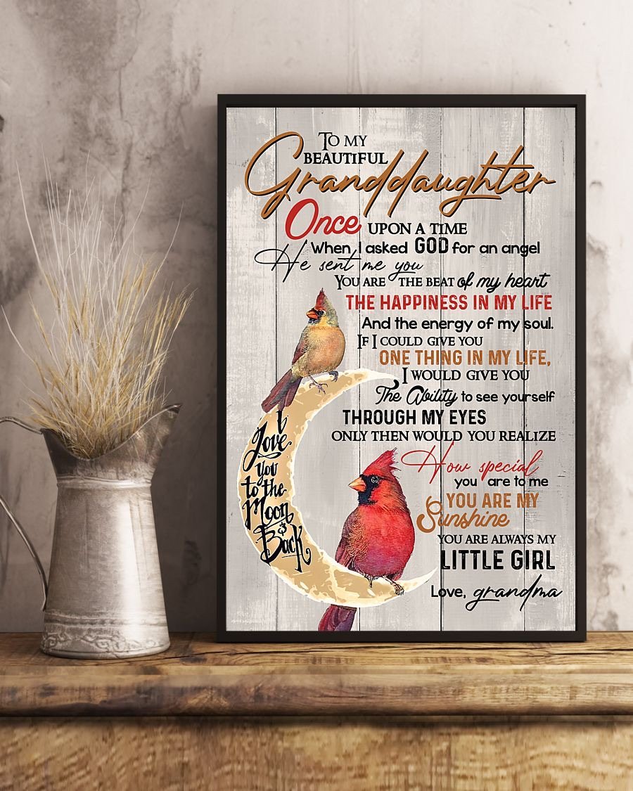 To My Granddaughter Poster-A Loves Gift