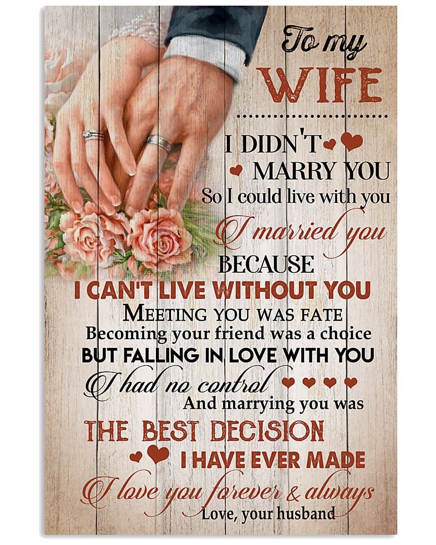 Perfect Gifts For Wife - To My Wife  Poster-A Loves Gift
