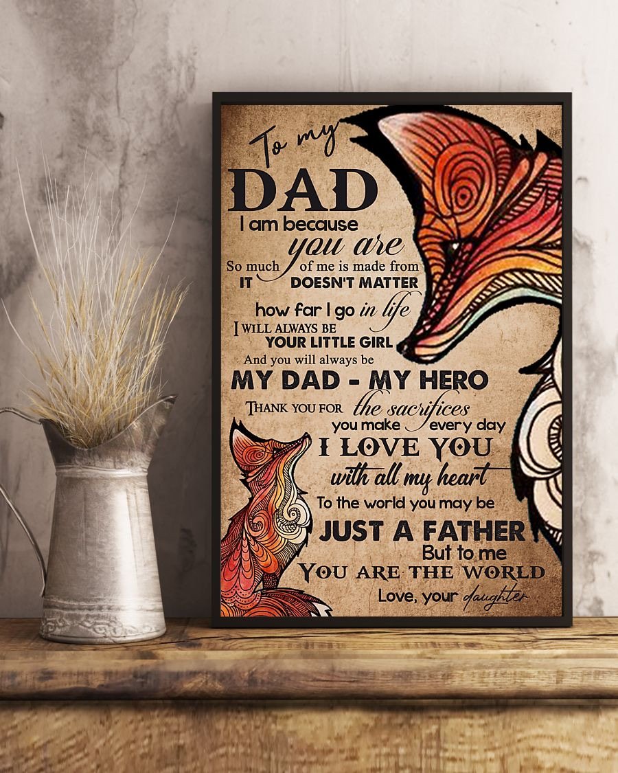 To My Dad Poster-A Loves Gift