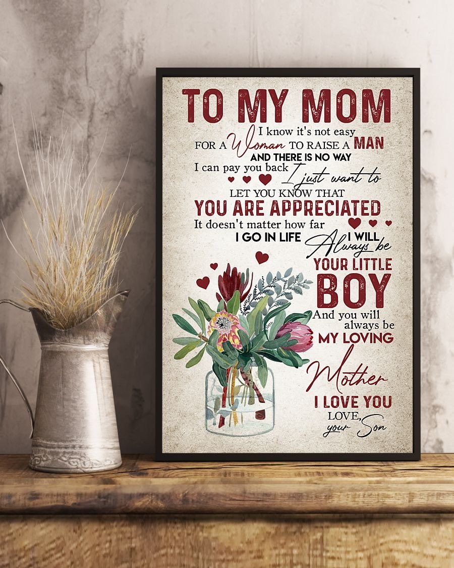 To My Mom Poster-A Loves Gift