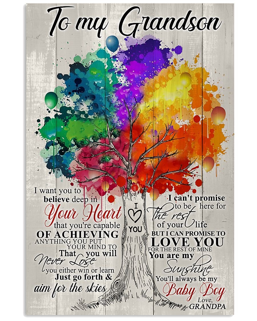 To My Grandson Poster-A Loves Gift