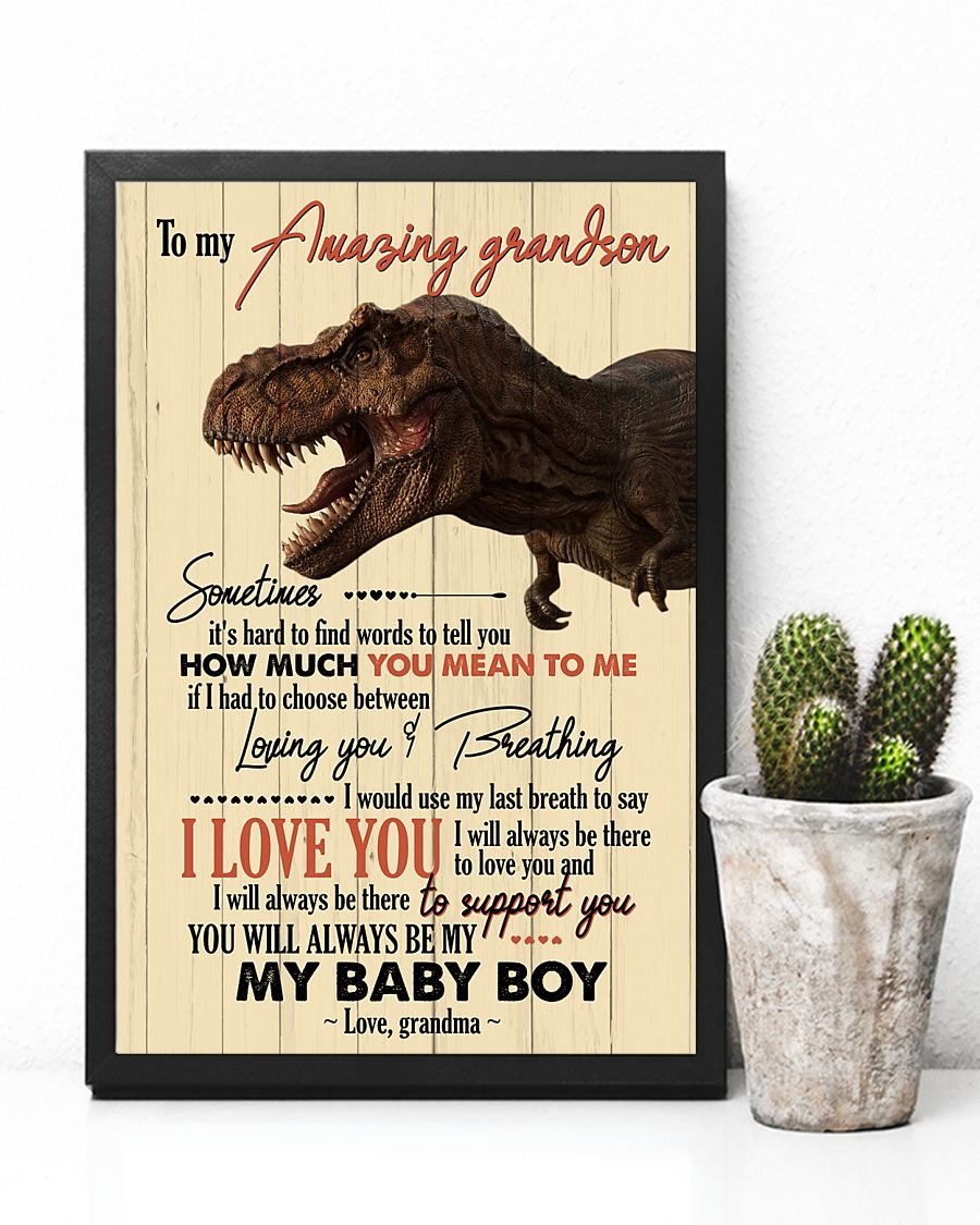 To My Grandson Poster-A Loves Gift