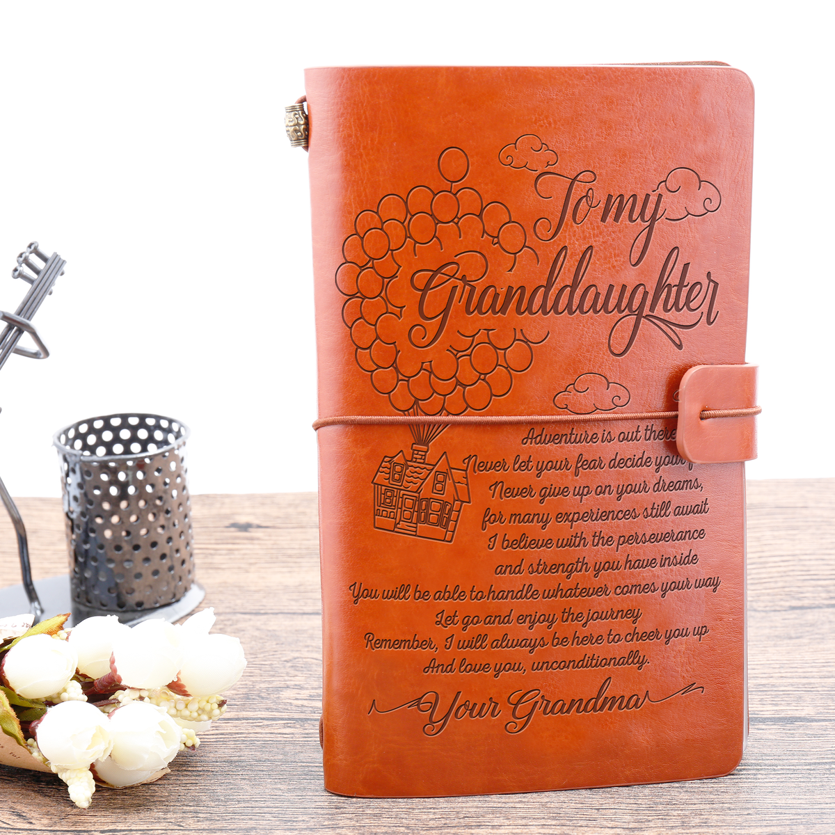 To My Granddaughter- Vintage Journal Notebook-A Loves Gift