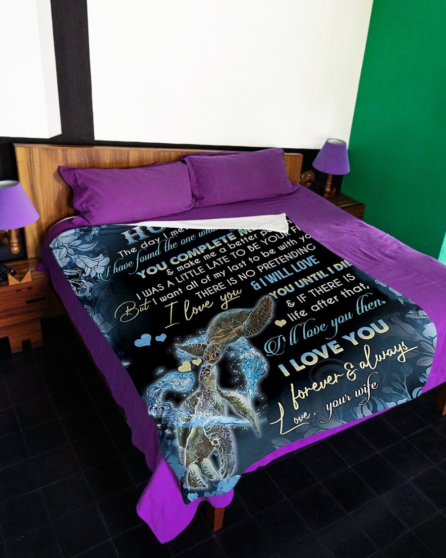 Fleece Blanket - To My Husband Fleece Blanket-A Loves Gift