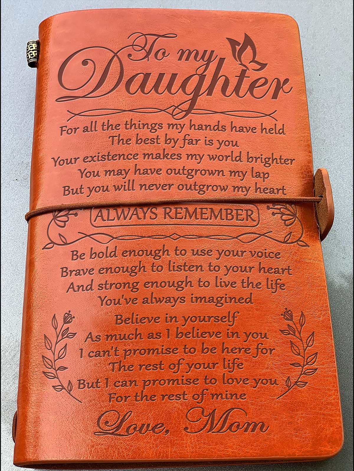 To My Daughter - Vintage Journal Notebook-A Loves Gift