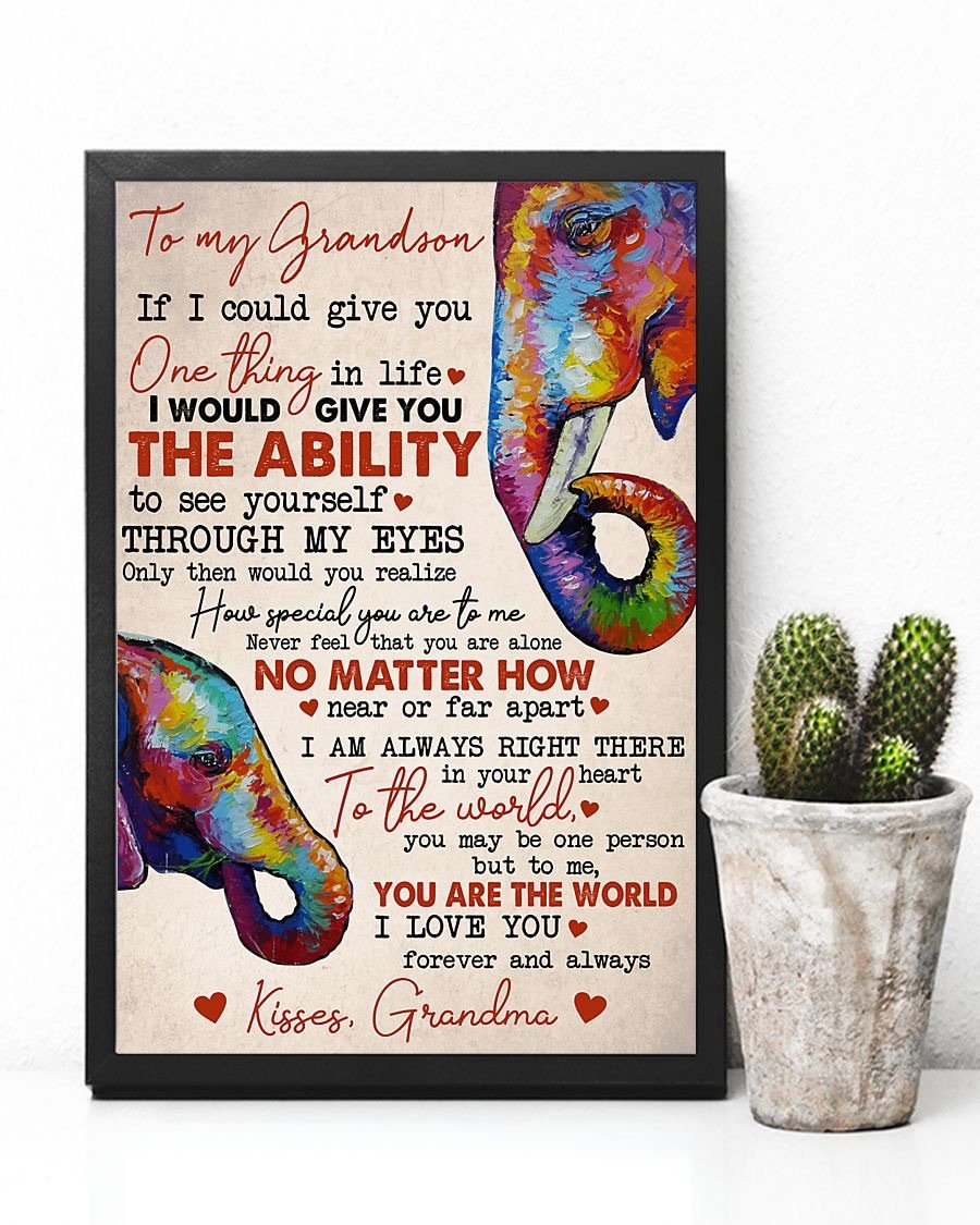 To My Grandson Poster-A Loves Gift