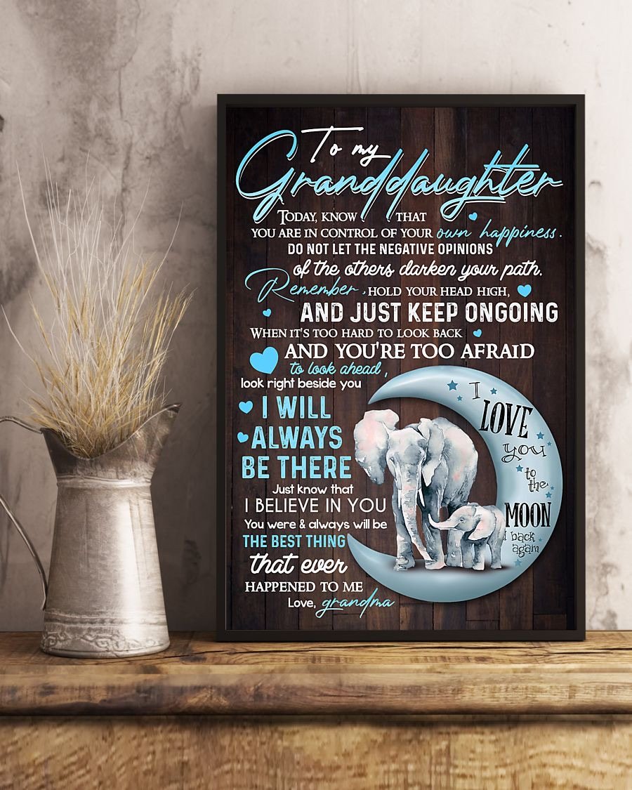 To My Granddaughter Poster-A Loves Gift
