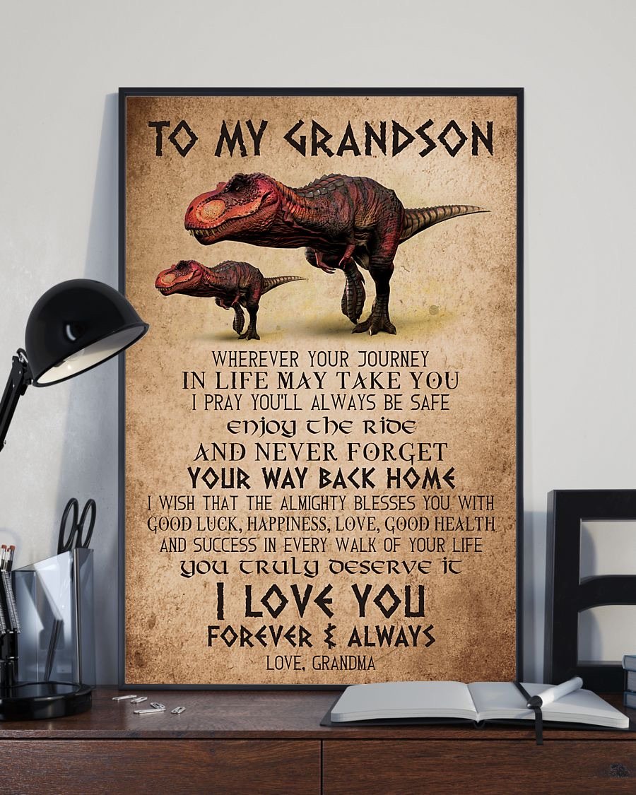 To My Grandson Poster-A Loves Gift