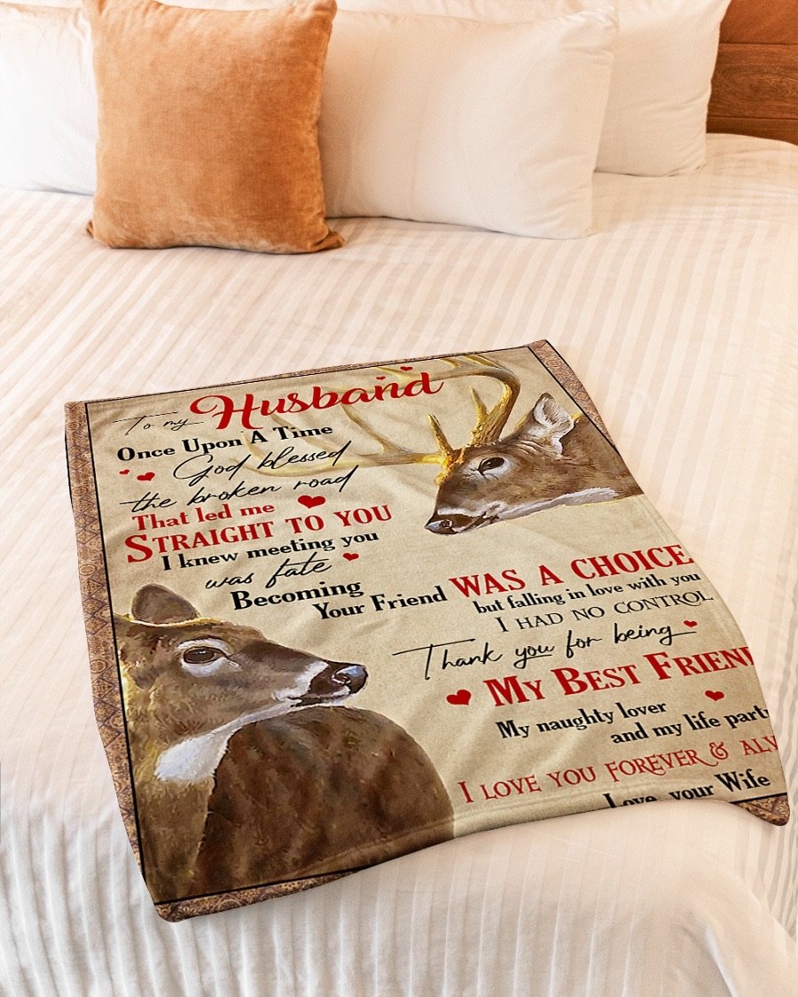 Fleece Blanket - To My Husband Fleece Blanket-A Loves Gift