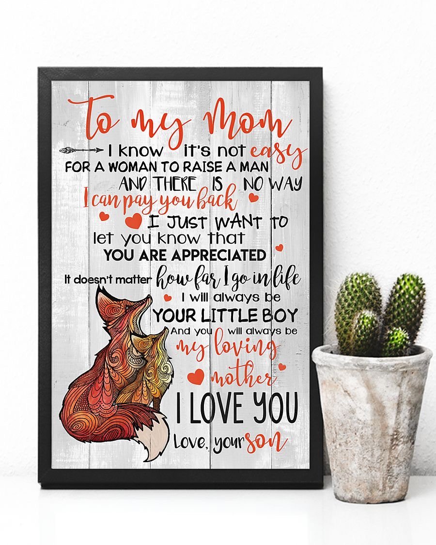 To My Mom Poster-A Loves Gift