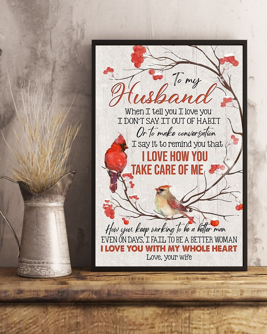 Perfect Gifts For Husband - To My Husband Poster-A Loves Gift