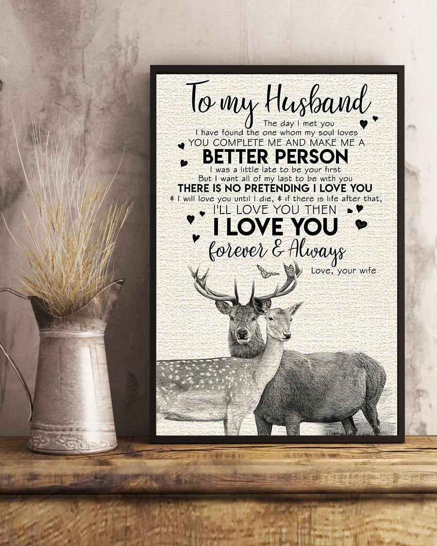 Perfect Gifts For Husband - To My Husband Poster-A Loves Gift