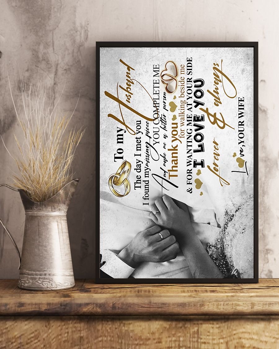 Perfect Gifts For Husband - To My Husband Poster-A Loves Gift