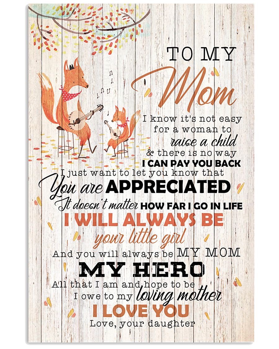 To My Mom Poster-A Loves Gift