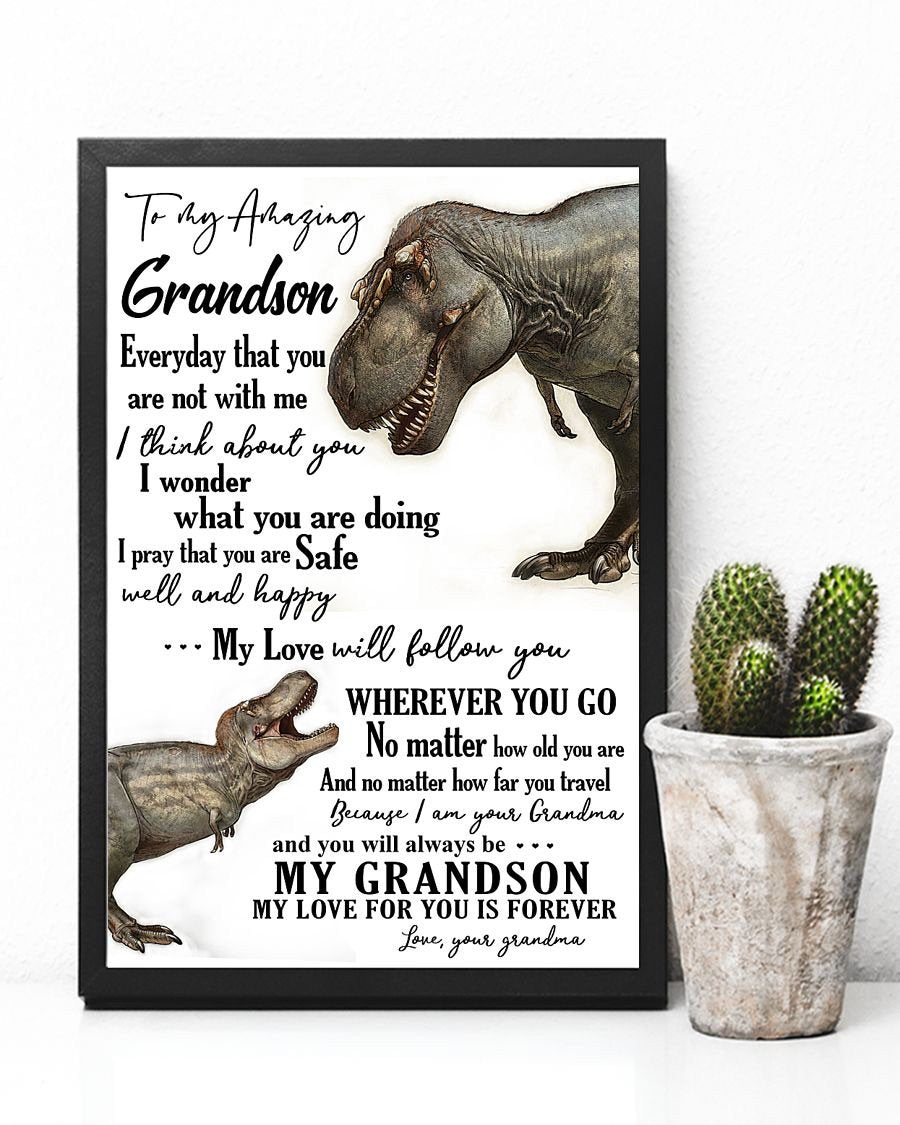To My Grandson Poster-A Loves Gift