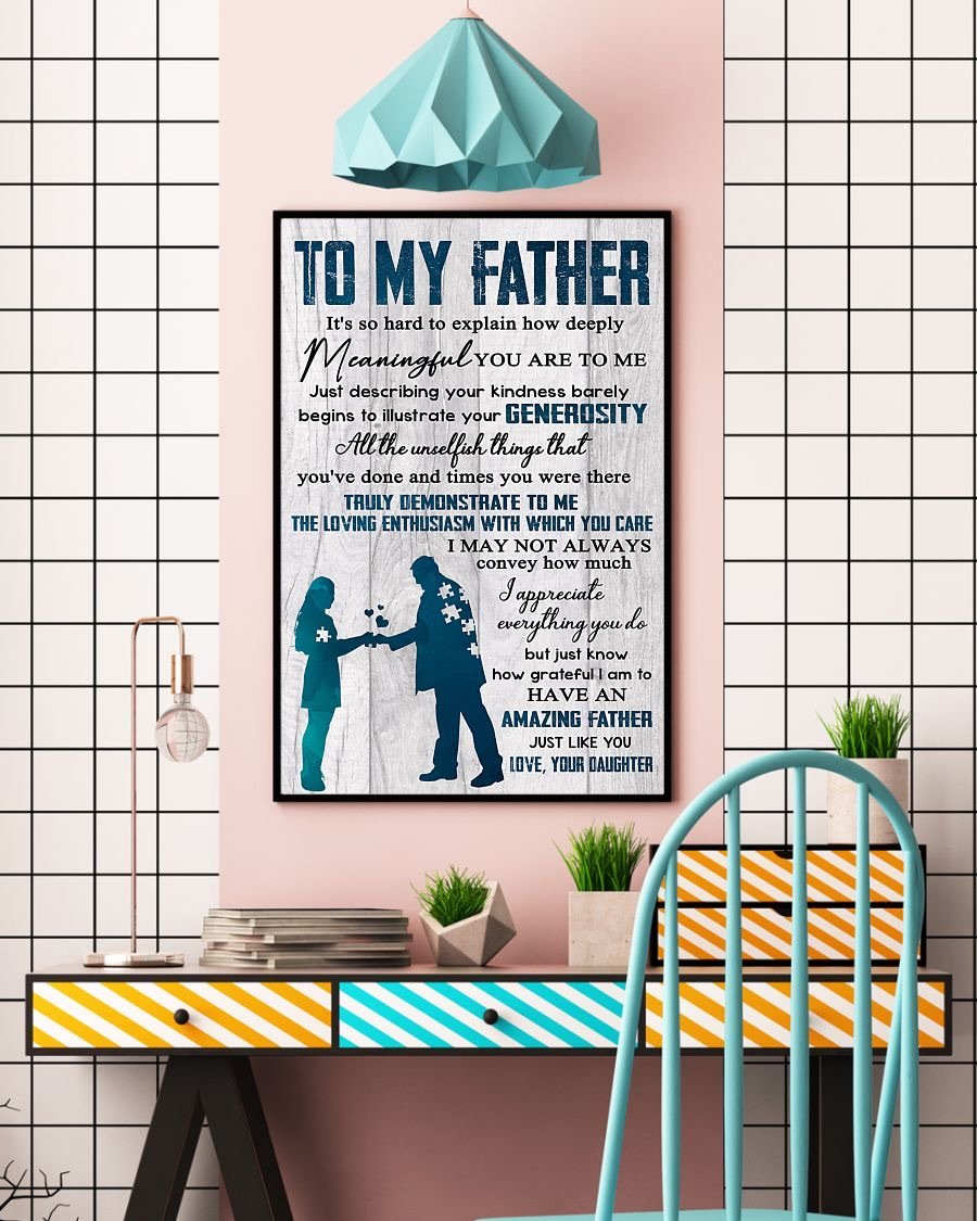 To My Dad Poster-A Loves Gift