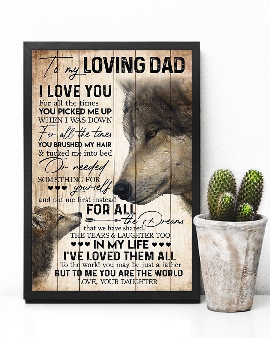 To My Dad Poster-A Loves Gift