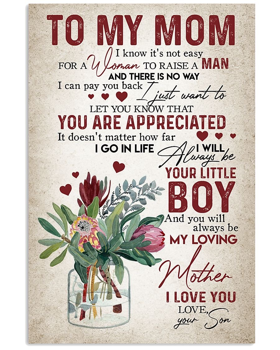 To My Mom Poster-A Loves Gift