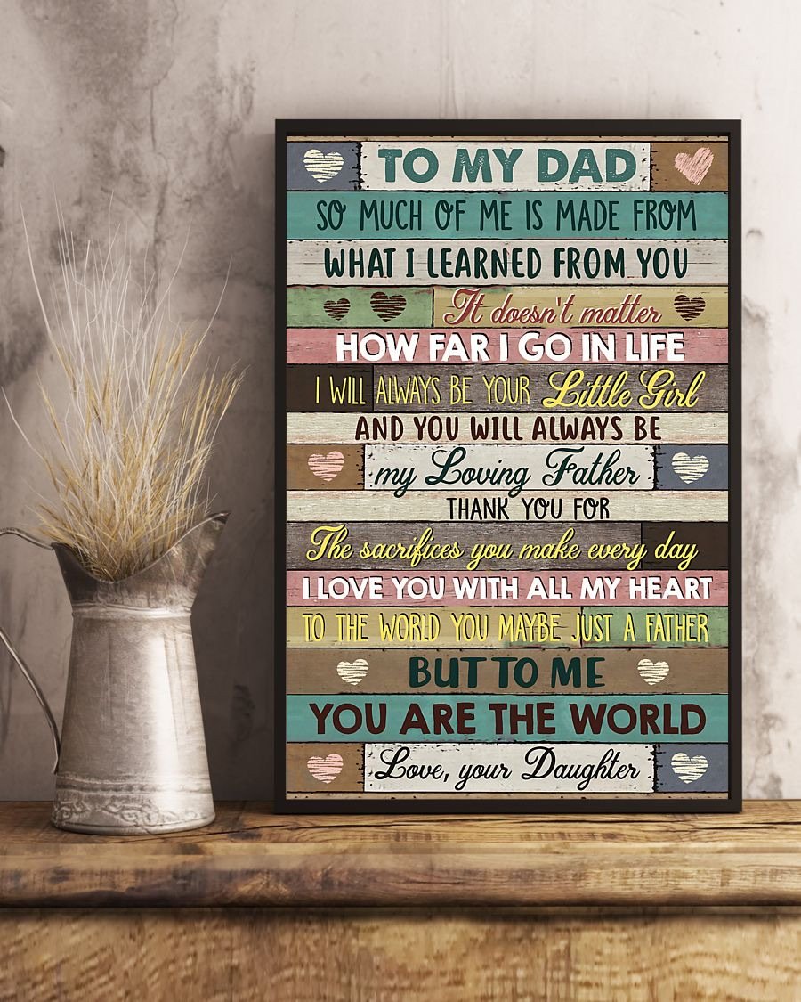 To My Dad Poster-A Loves Gift