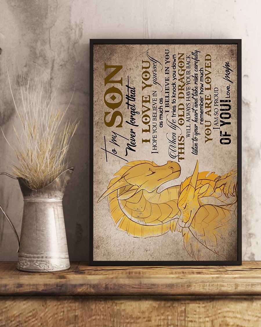 To My Son Poster - Great Gifts For Your Son-A Loves Gift