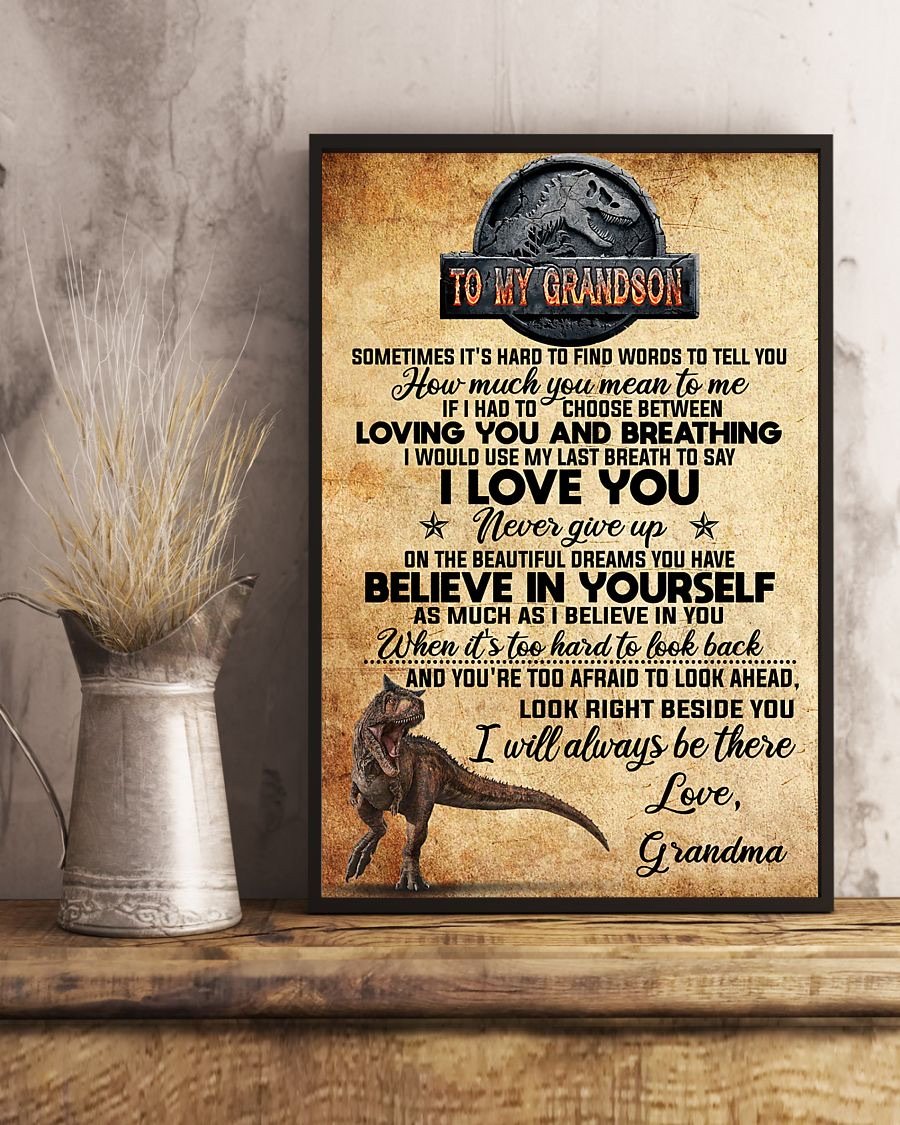 To My Grandson Poster-A Loves Gift