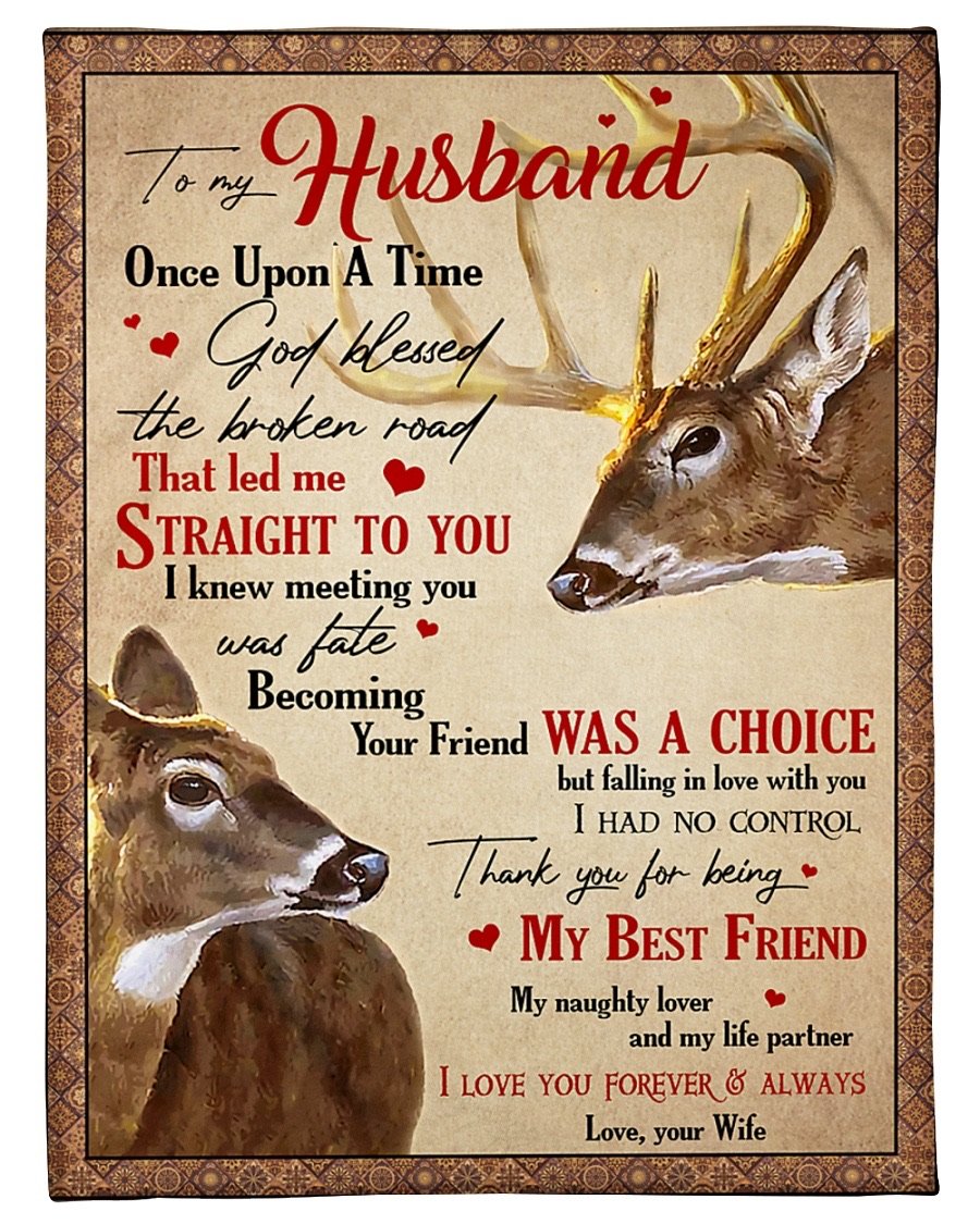 Fleece Blanket - To My Husband Fleece Blanket-A Loves Gift