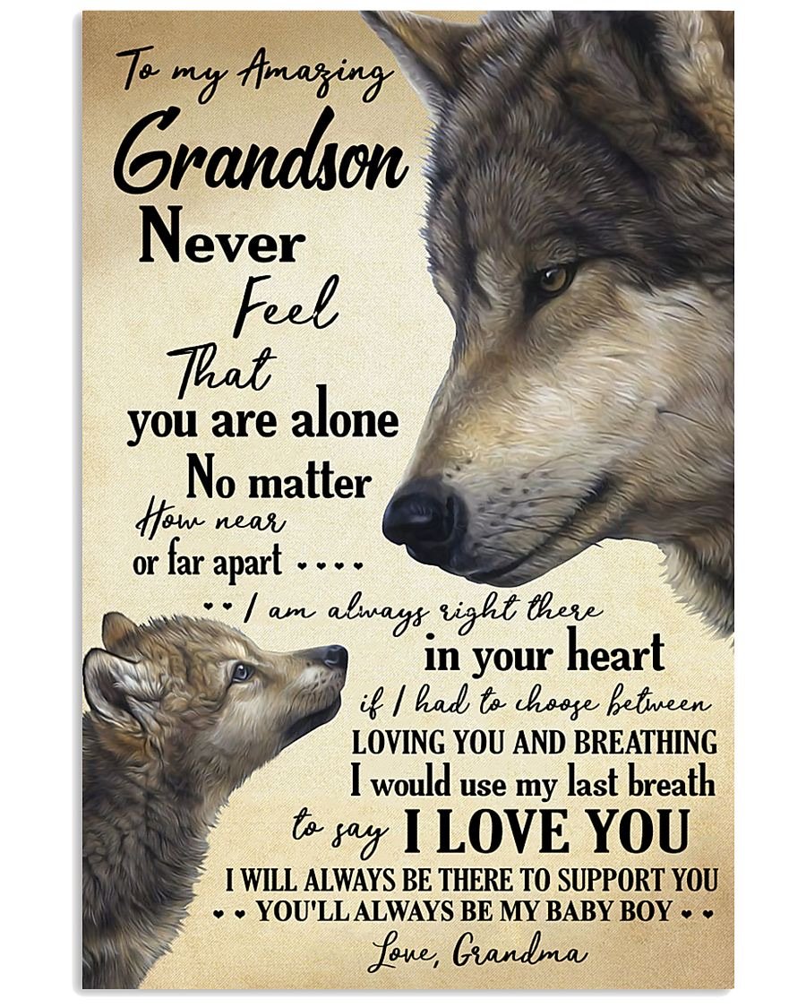 To My Grandson Poster-A Loves Gift