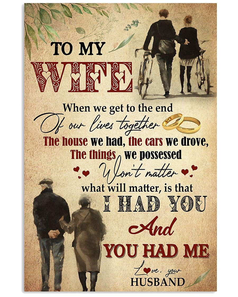 Perfect Gifts For Wife - To My Wife  Poster-A Loves Gift