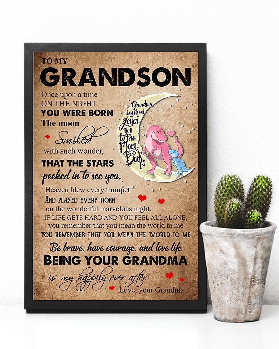 To My Grandson Poster-A Loves Gift