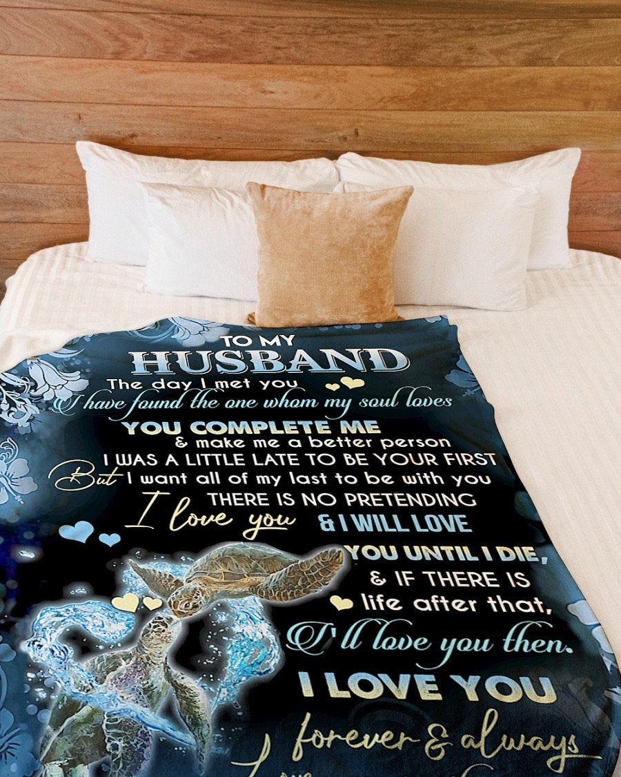 Fleece Blanket - To My Husband Fleece Blanket-A Loves Gift