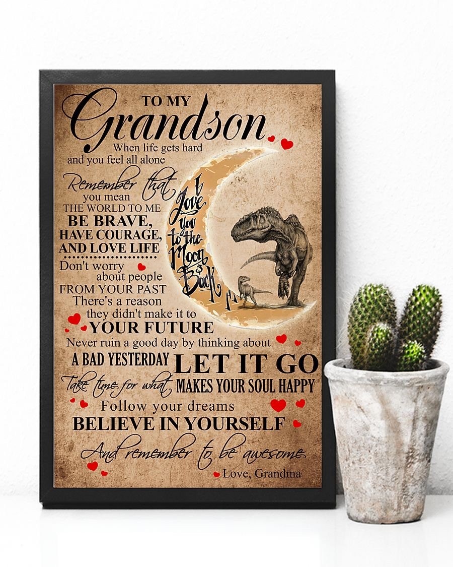 To My Grandson Poster-A Loves Gift
