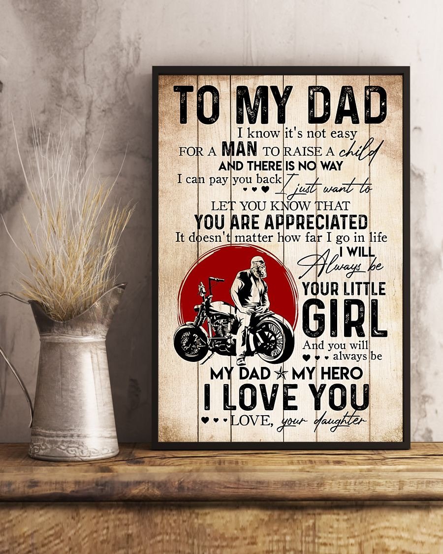 To My Dad Poster-A Loves Gift