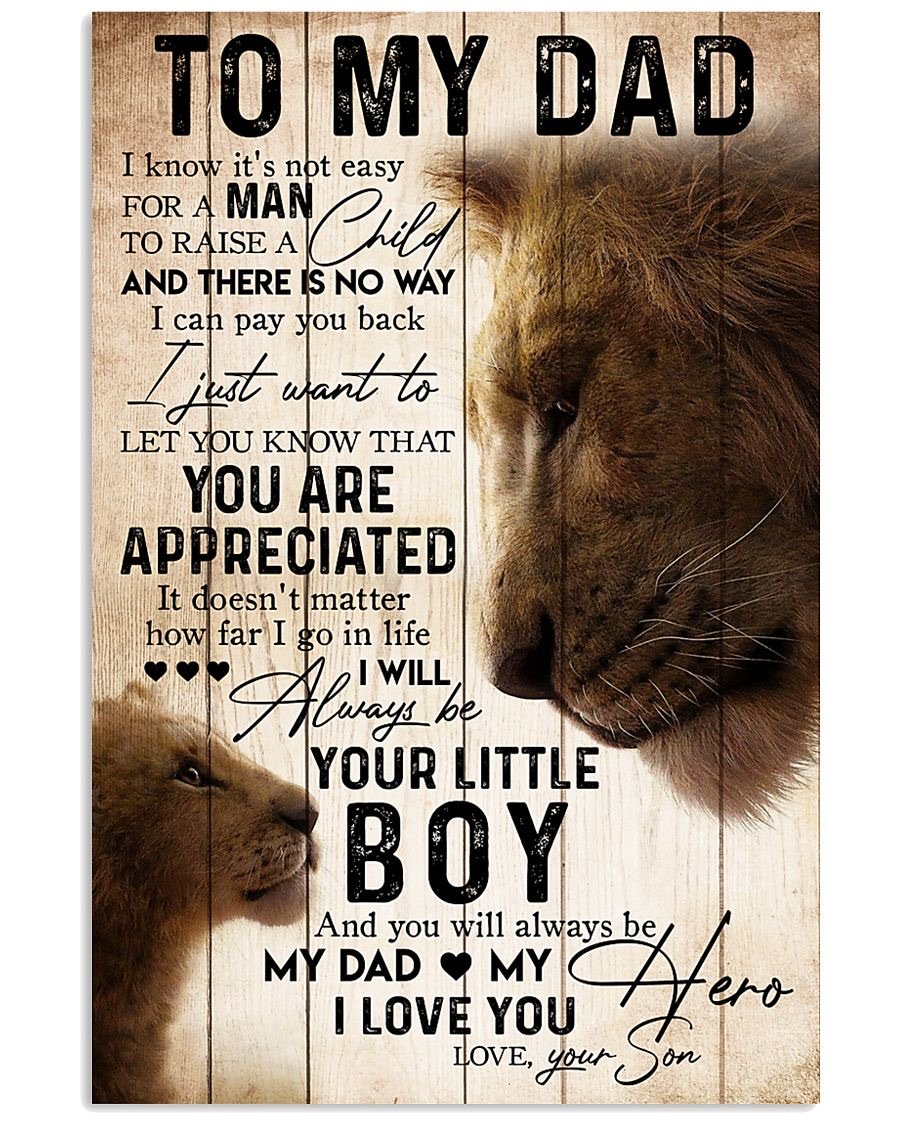 To My Dad Poster-A Loves Gift