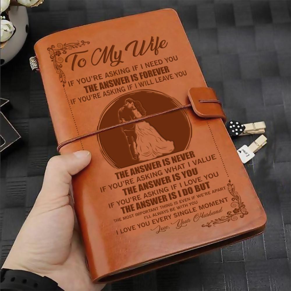 To My Wife - Vintage Journal Notebook-A Loves Gift