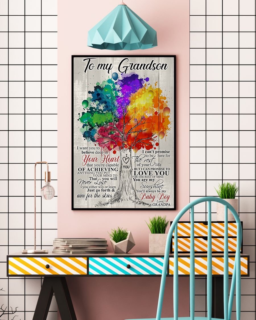 To My Grandson Poster-A Loves Gift