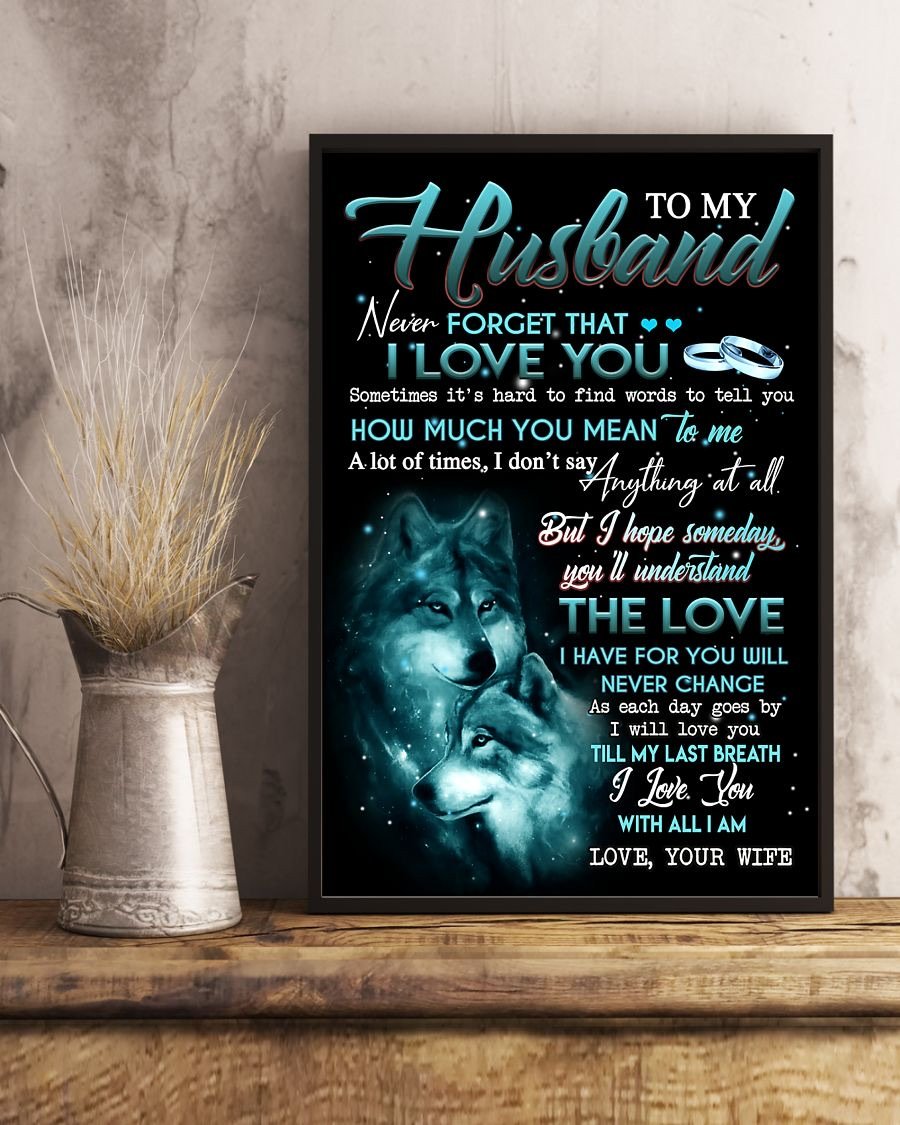 Perfect Gifts For Husband - To My Husband Poster-A Loves Gift