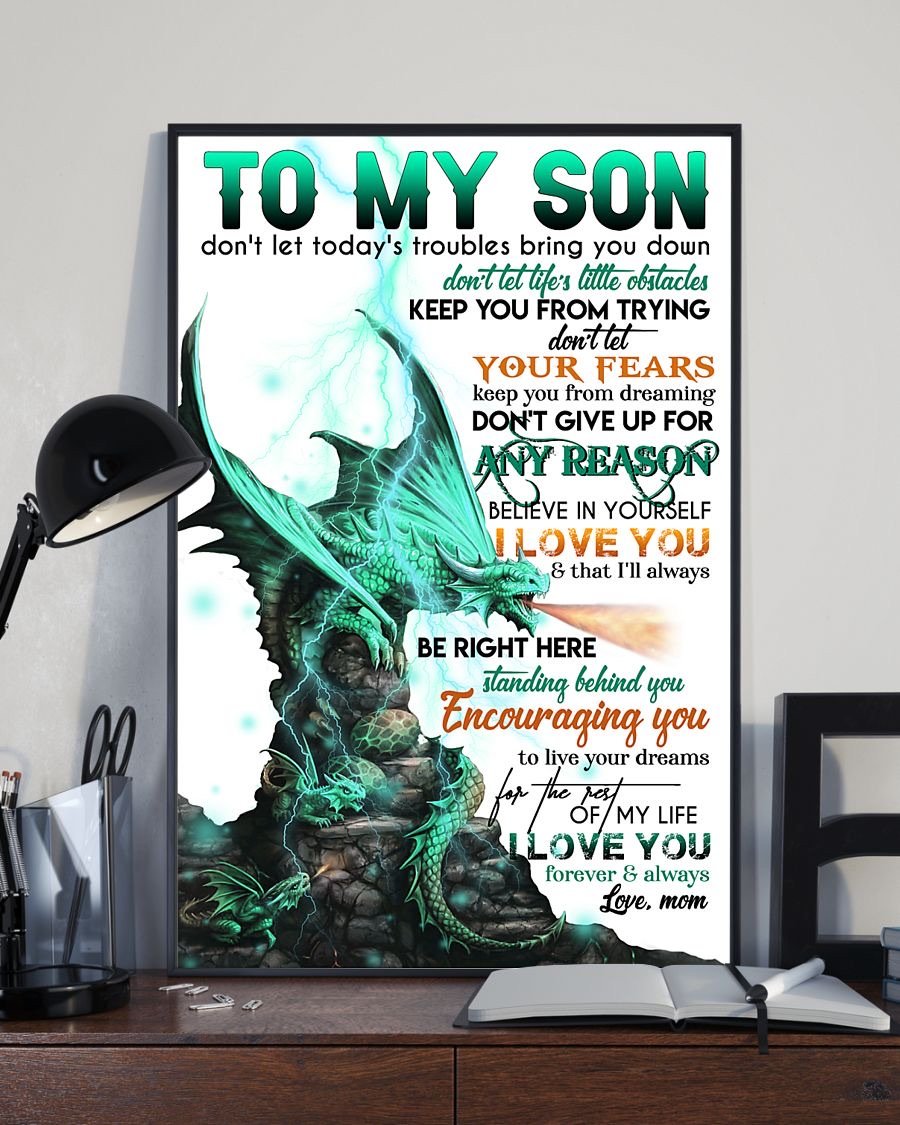 To My Son Poster - Great Gifts For Your Son-A Loves Gift