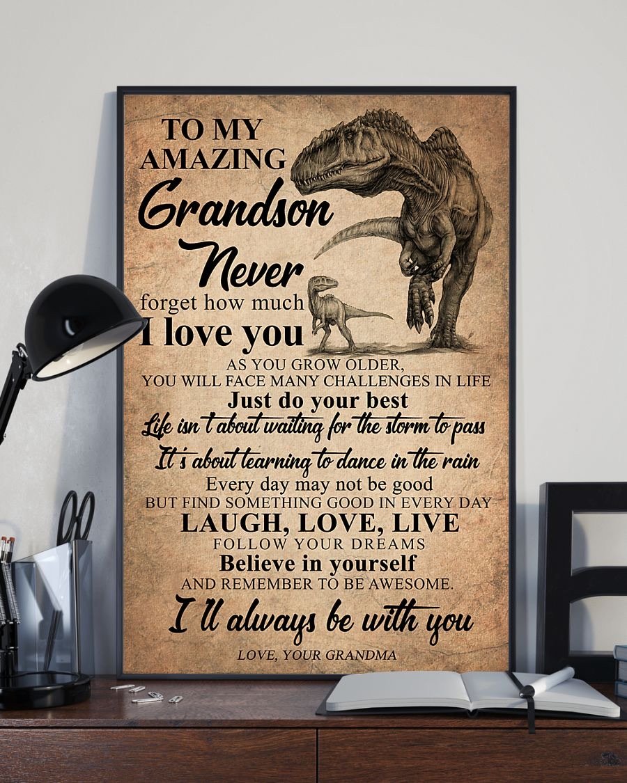 To My Grandson Poster-A Loves Gift