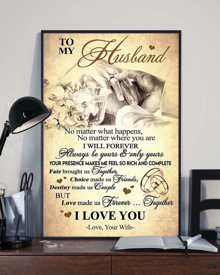 Perfect Gifts For Husband - To My Husband Poster-A Loves Gift