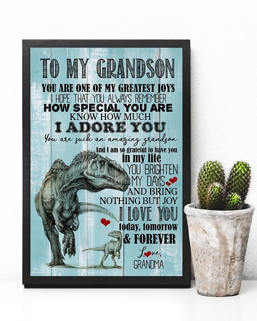 To My Grandson Poster-A Loves Gift