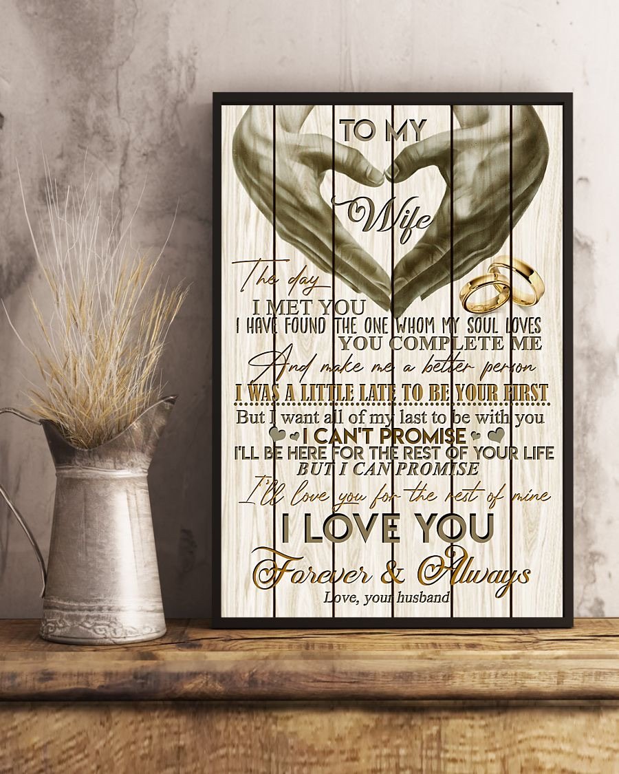 Perfect Gifts For Wife - To My Wife  Poster-A Loves Gift