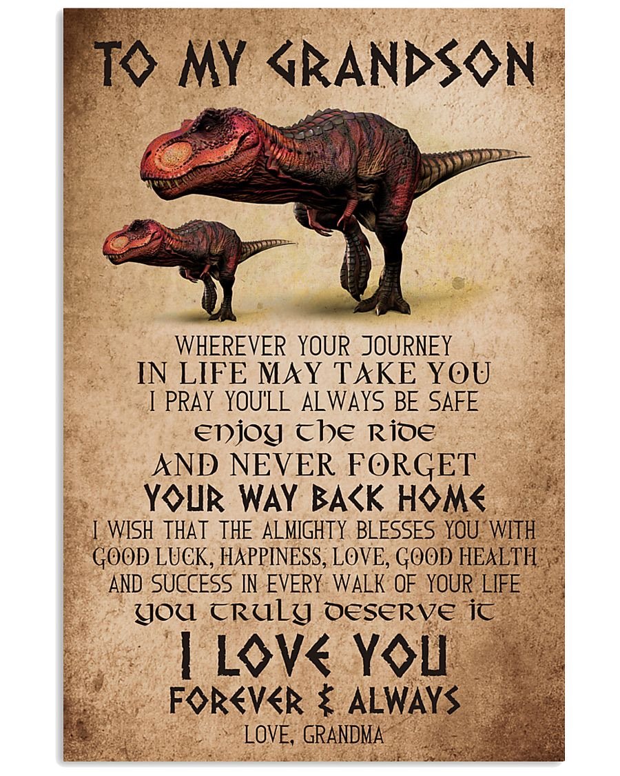 To My Grandson Poster-A Loves Gift