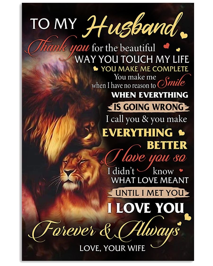 Perfect Gifts For Husband - To My Husband Poster-A Loves Gift