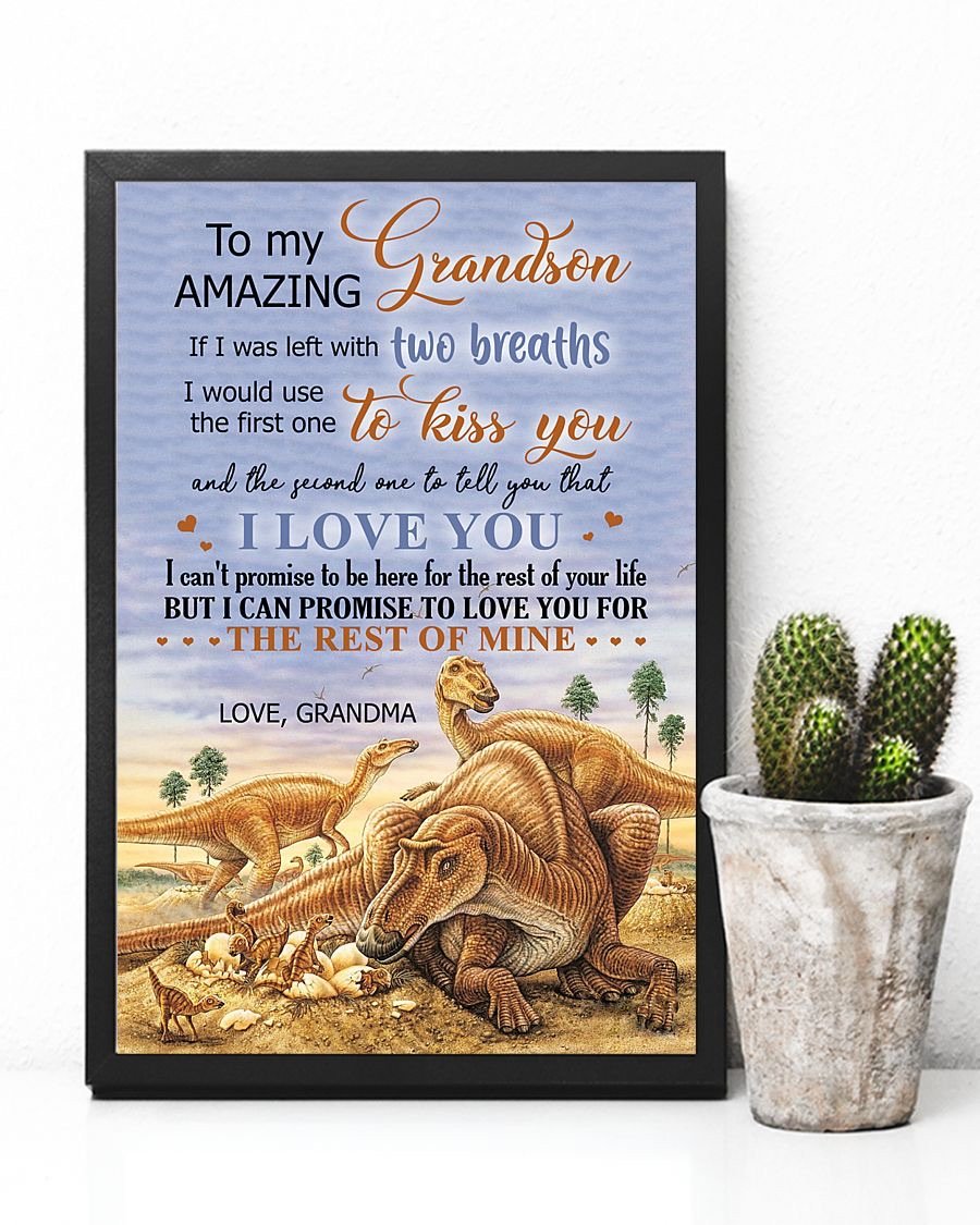 To My Grandson Poster-A Loves Gift