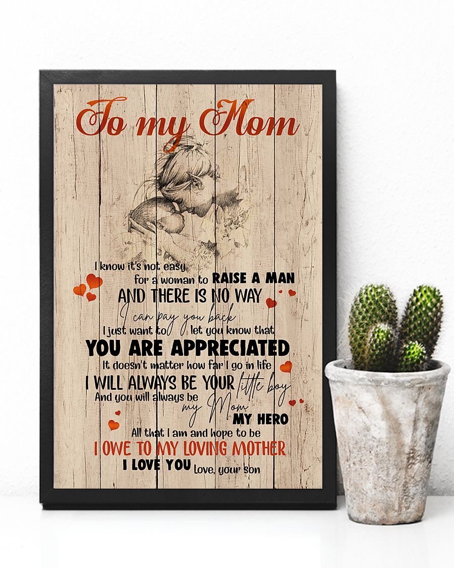 To My Mom Poster-A Loves Gift