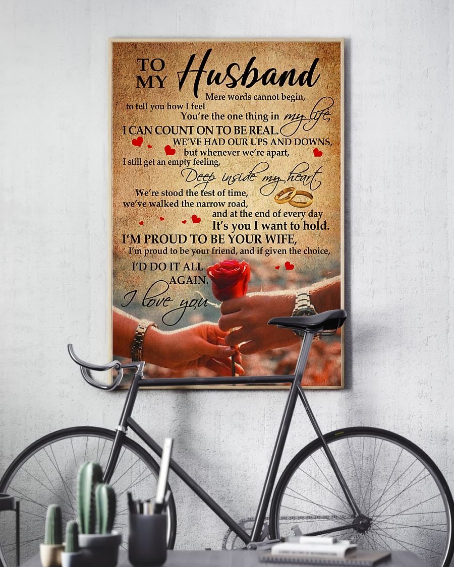 Perfect Gifts For Husband - To My Husband Poster-A Loves Gift